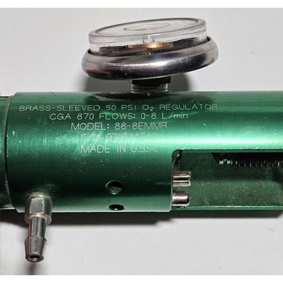 Probasics 88-8EMMR, Medical Oxygen Tank Regulator, 0-8 LPM ~~~ Works - Picture 1 of 5